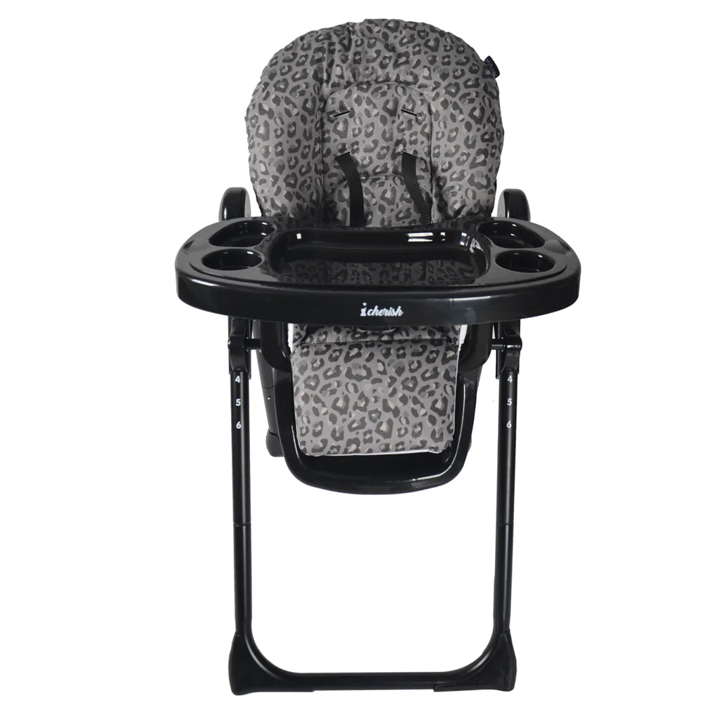 Black Leopard Print High Chair Dani Dyer My Babiie