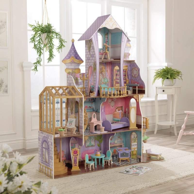 Enchanted Greenhouse Castle Dolls House with EZ Kraft Assembly - Junior Bambinos