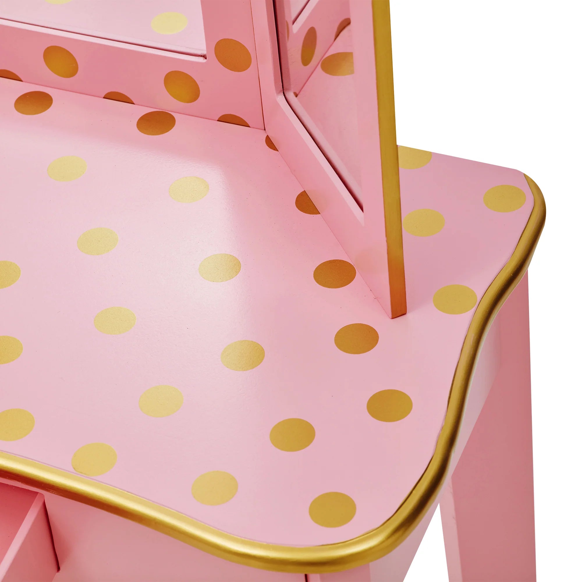Gisele Vanity Set - Polka Dot - Pink & Gold