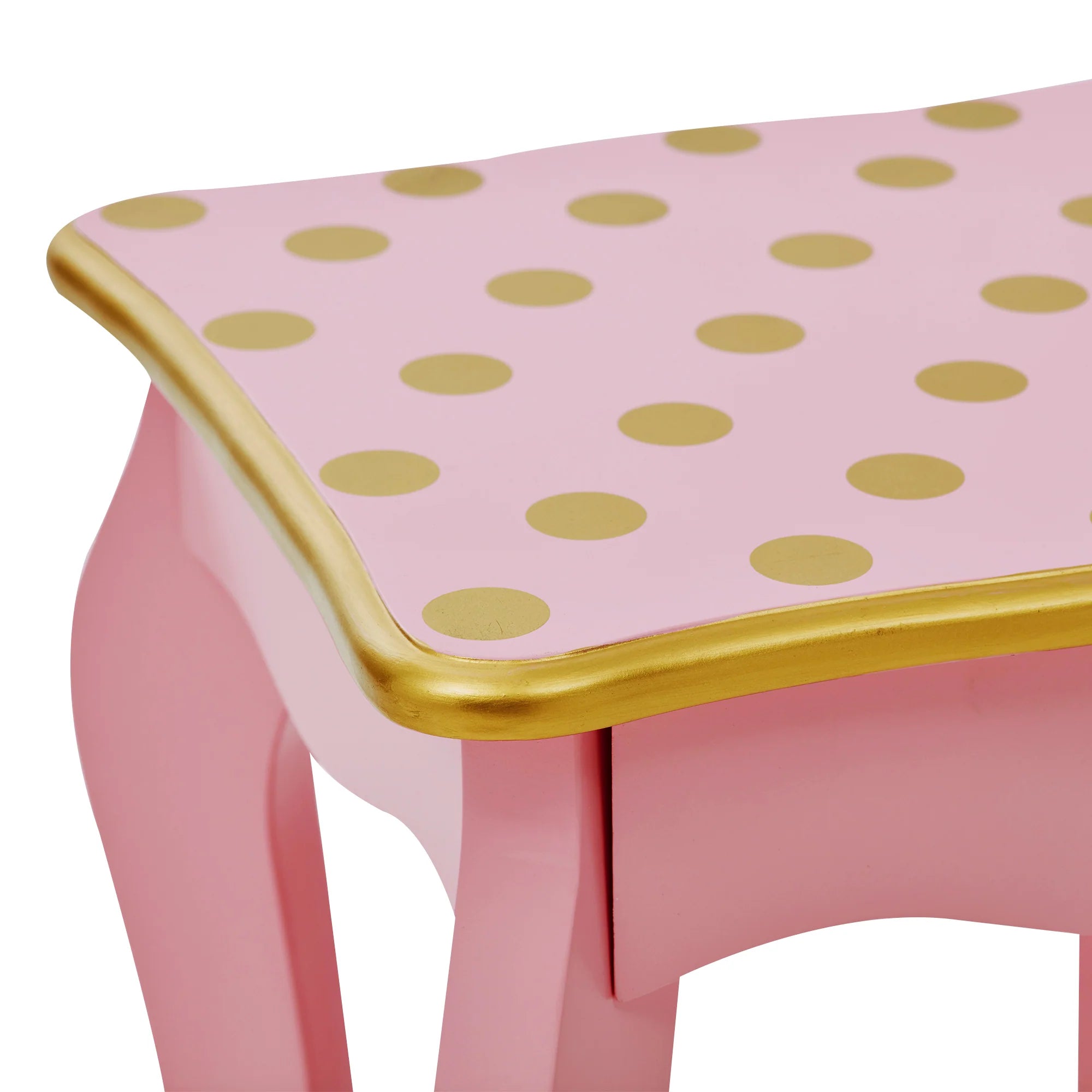 Gisele Vanity Set - Polka Dot - Pink & Gold