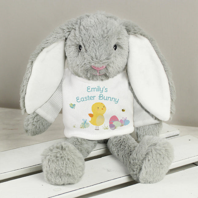 Personalised Easter Meadow Bunny Soft Teddy