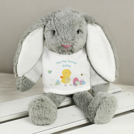 Personalised Easter Meadow Bunny Soft Teddy