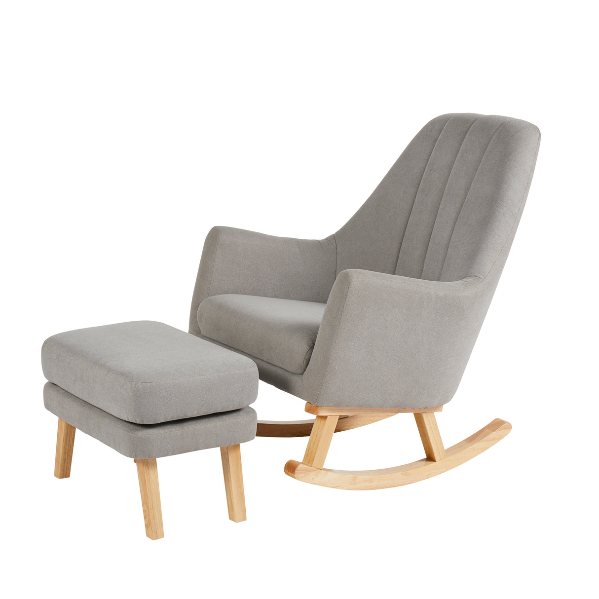 Eden Deluxe Nursery Rocking Chair - Pearl Grey