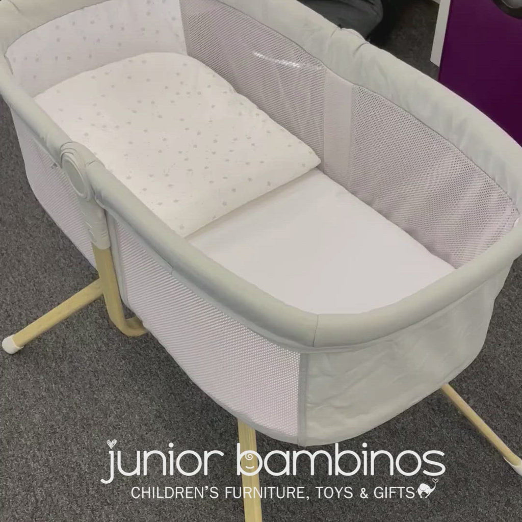 Video showing the gliding motion of the Air Motion Gliding Crib from Babymore