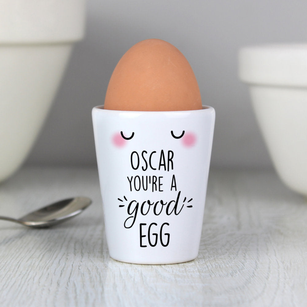 Egg Cup - You're a Good Egg - Personalised - Personalised Memento Company - Junior Bambinos