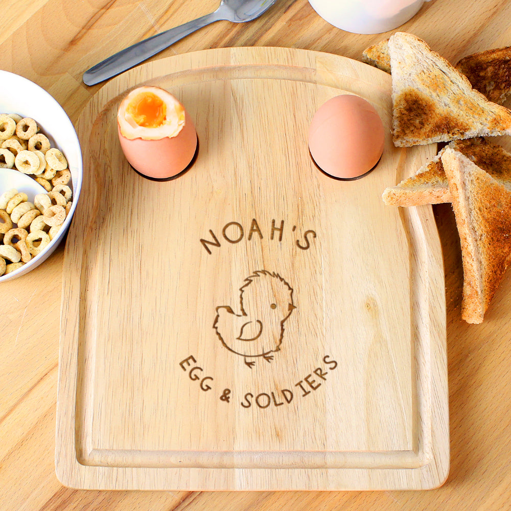 Chick Egg & Toast Board - Personalised
