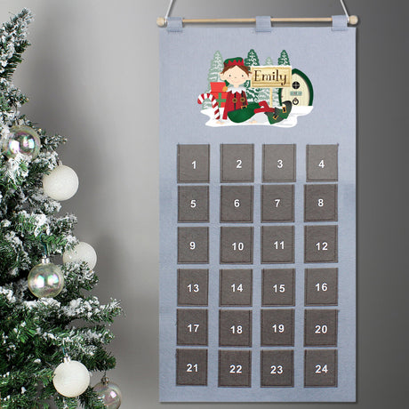 Elf Felt Advent Calendar - Personalised - Personalised Memento Company - Junior Bambinos