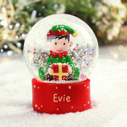Elf Glitter Snow Globe