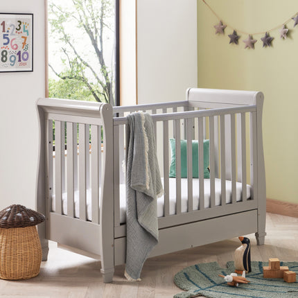 Eva Sleigh Cot Bed - Grey