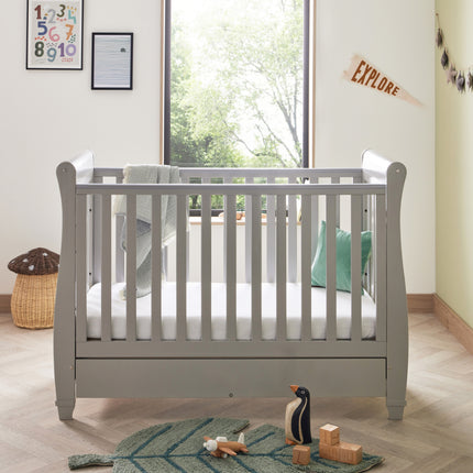 Eva Sleigh Cot Bed - Grey