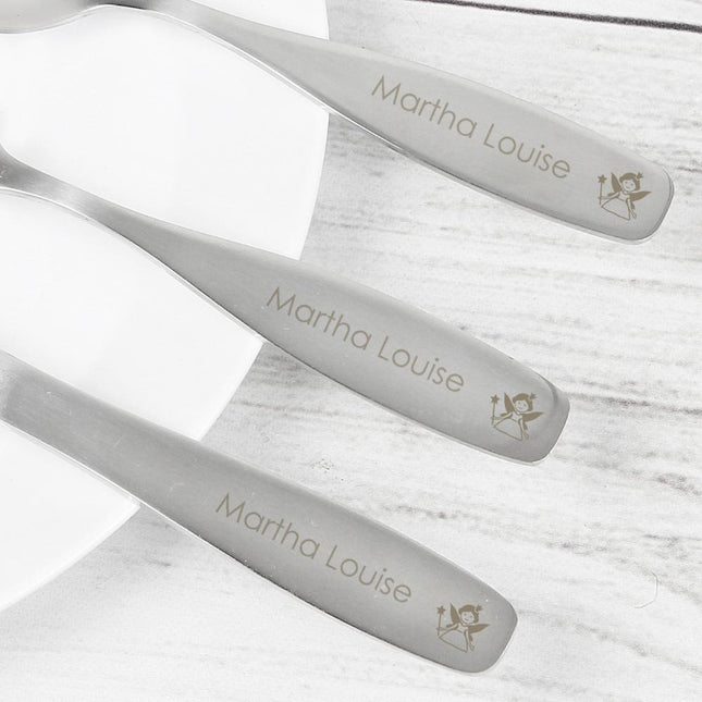 Fairy - Personalised 3 Piece Cutlery Set - Junior Bambinos