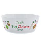 First Christmas Dinner -  Personalised Bowl