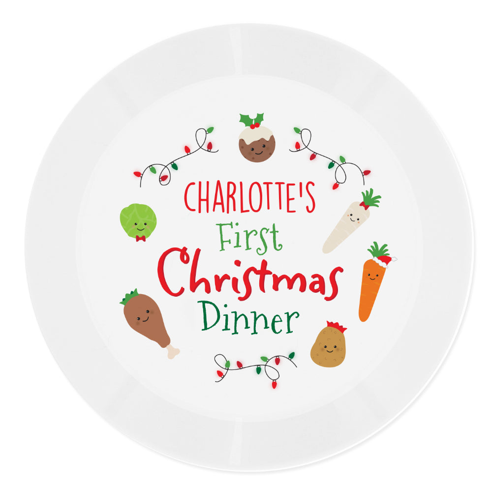 First Christmas Dinner -  Personalised Plate