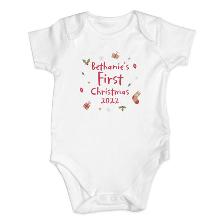 Personalised My First Christmas Vest - Personalised Memento Company - Junior Bambinos