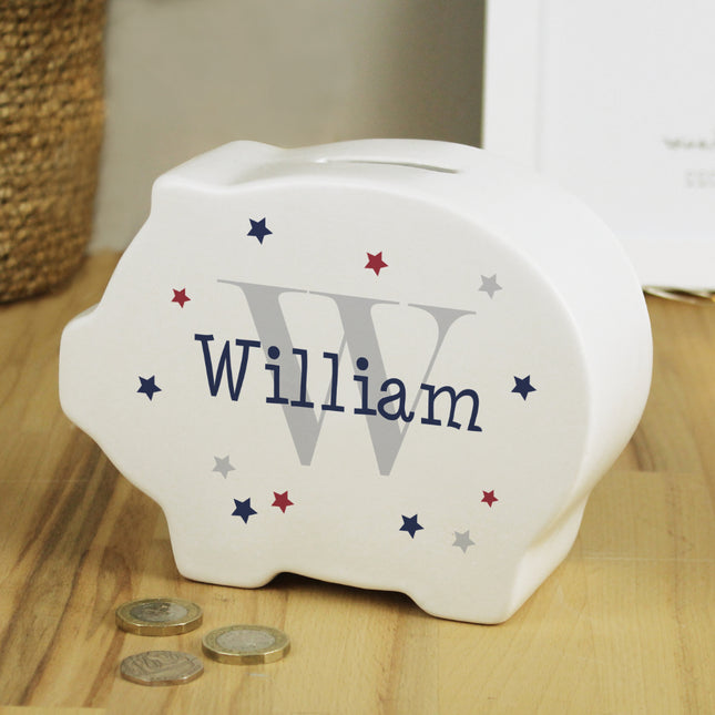 Name & Initial Piggy Bank - Personalised
