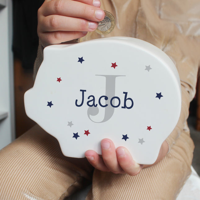 Name & Initial Piggy Bank - Personalised
