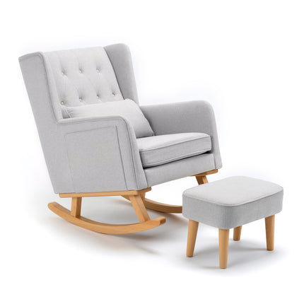 Lux Nursing Chair with Stool - Grey