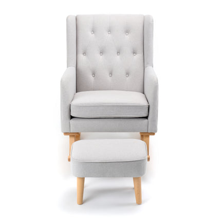 Lux Nursing Chair with Stool - Grey