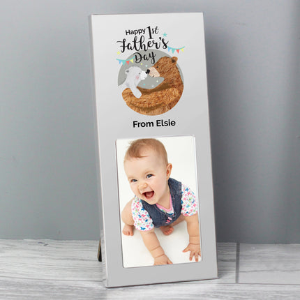 Daddy Bear - Happy 1st Father's Day Personalised Photo Frame