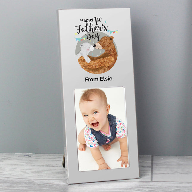 Daddy Bear - Happy 1st Father's Day Personalised Photo Frame