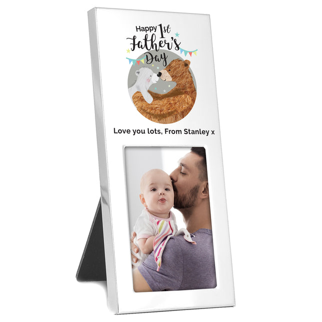 Daddy Bear - Happy 1st Father's Day Personalised Photo Frame