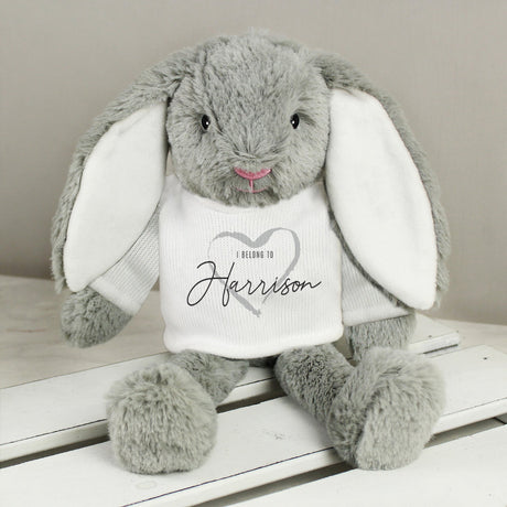 'I belong to' Bunny - Personalised - Personalised Memento Company - Junior Bambinos