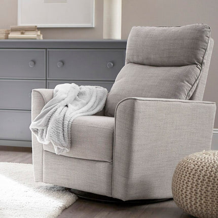 Savannah Swivel Glider Recliner Chair - Pebble