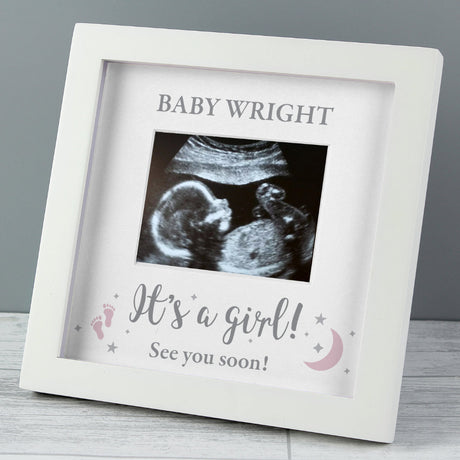 Baby Scan Photo Frame - It's a Girl - Personalised - Personalised Memento Company - Junior Bambinos