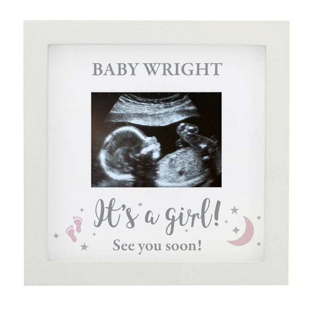 Baby Scan Photo Frame - It's a Girl - Personalised - Personalised Memento Company - Junior Bambinos