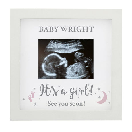 Baby Scan Photo Frame - It's a Girl - Personalised - Personalised Memento Company - Junior Bambinos