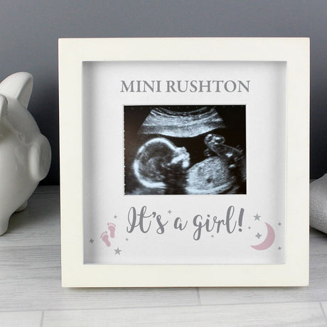 Baby Scan Photo Frame - It's a Girl - Personalised - Personalised Memento Company - Junior Bambinos