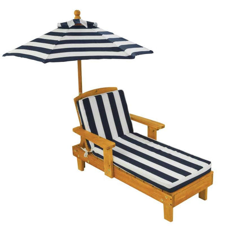 Outdoor Chaise with Umbrella