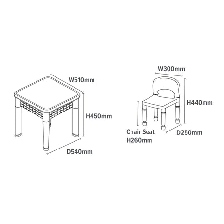 Multi Activity Table with White Board and Chalk Board - Liberty House Toys - Junior Bambinos