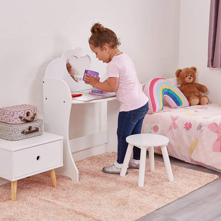 White Dressing Table & Stool - Liberty House Toys - Junior Bambinos