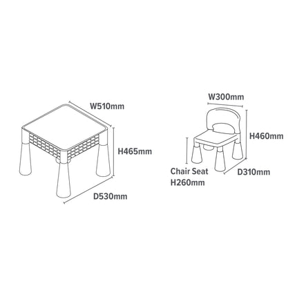 Multi Activity Table in Purple - Liberty House Toys - Junior Bambinos