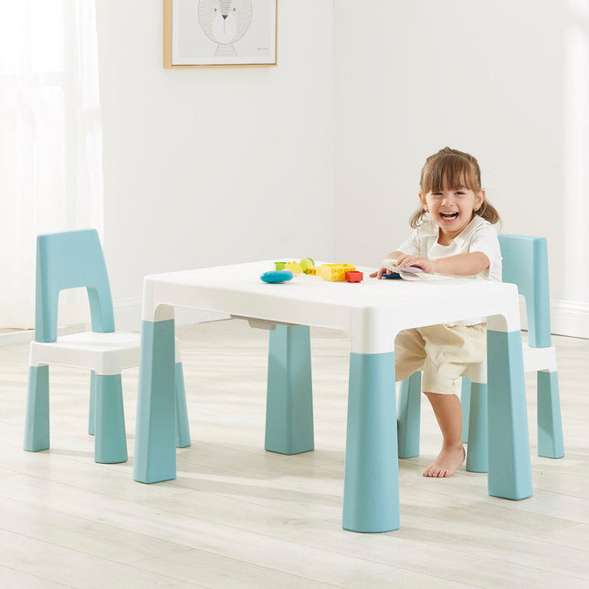 Height Adjustable Table and Chair Set - White or Grey - Liberty House Toys - Junior Bambinos