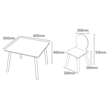 Jungle Table & 2 Chair Set - Liberty House Toys - Junior Bambinos