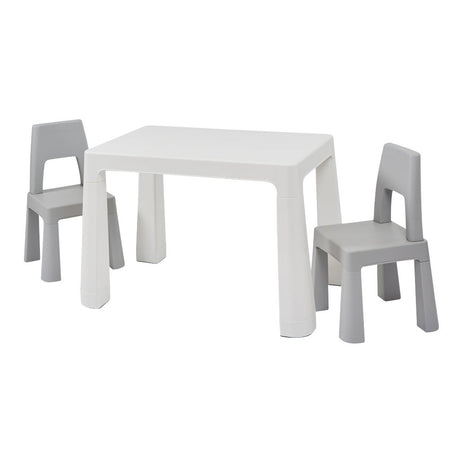 Height Adjustable Table and Chair Set - White or Grey - Liberty House Toys - Junior Bambinos