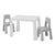 Height Adjustable Table and Chair Set - White or Grey - Liberty House Toys - Junior Bambinos