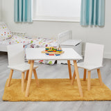 White & Pinewood Table & Chairs - Liberty House Toys - Junior Bambinos