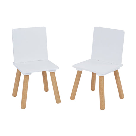 White & Pinewood Table & Chairs - Liberty House Toys - Junior Bambinos