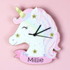 Personalised Unicorn Wooden Wall Clock - Personalised Memento Company - Junior Bambinos