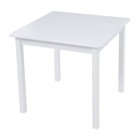 White Solid Wooden Table & Chairs - Liberty House Toys - Junior Bambinos