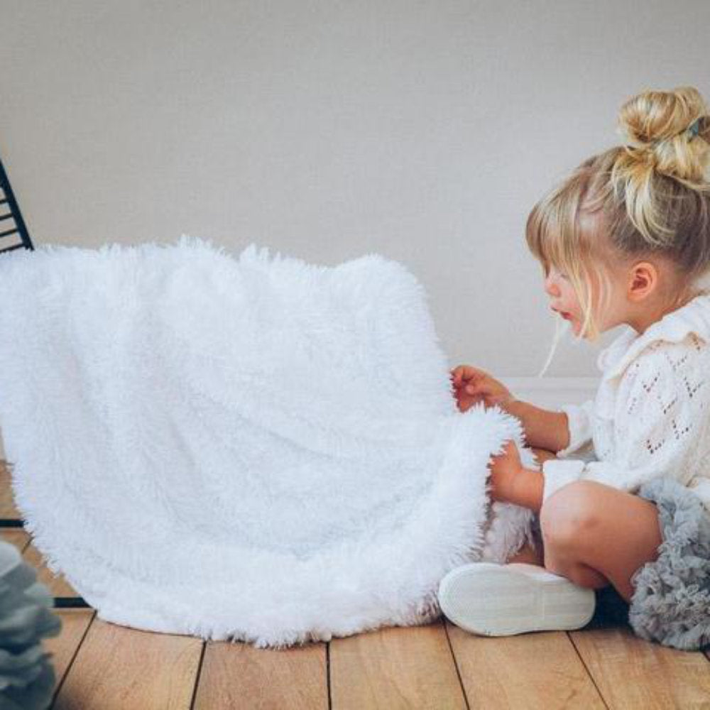 Koochicoo Baby Blanket - White