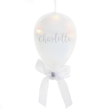 Personalised LED Light Up Glass Balloon - Personalised Memento Company - Junior Bambinos