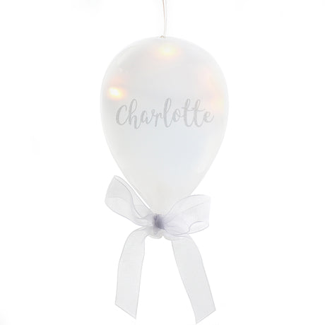 Personalised LED Light Up Glass Balloon - Personalised Memento Company - Junior Bambinos