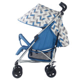 My Babiie Stroller in Blue and Grey