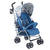 My Babiie Lightweight Stroller in Blue and Grey Chevron