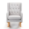 Lux Nursing Chair with Stool - Grey