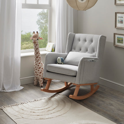 Lux Nursing Chair with Stool - Grey
